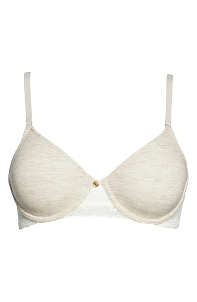 Shop Natori Bliss Perfection Unlined Underwire Bra In Heather Marble Print
