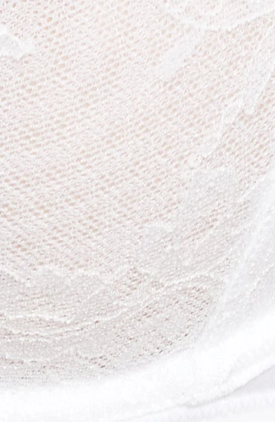 Natori Botanique Embroidered Unlined Underwire Bra In White