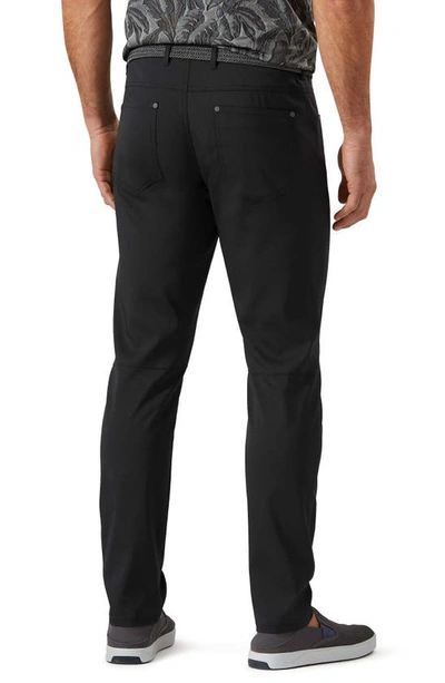 Tommy Bahama Islandzone Stretch Recycled Polyester Performance Pants In Black