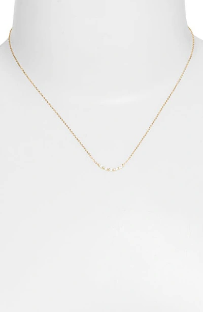 Shop Jennie Kwon Designs Pizzicato Diamond Frontal Necklace In 14k Yellow