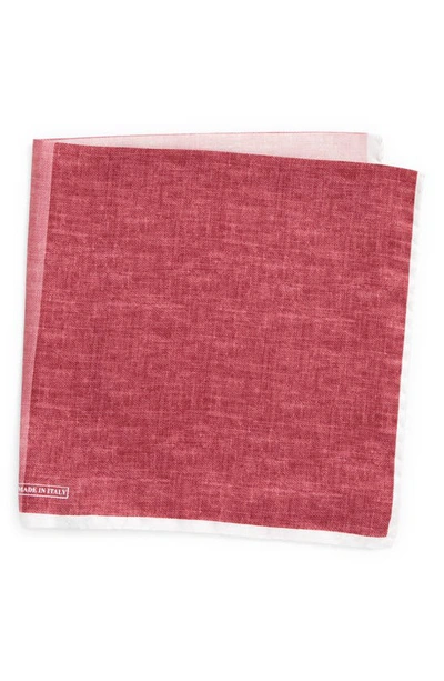 Shop Nordstrom Colorblock Silk Pocket Square In Pink