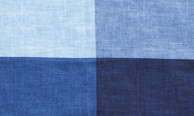 Nordstrom Colorblock Silk Pocket Square In Navy