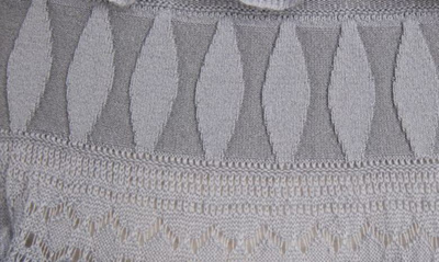 Shop Alaïa Edition 2007 Wool Crinoline Long Sleeve Sweater Dress In Gris