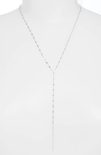 Shop Set & Stones Phoebe Y-necklace In Silver