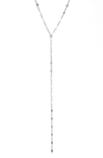 Shop Set & Stones Phoebe Y-necklace In Silver