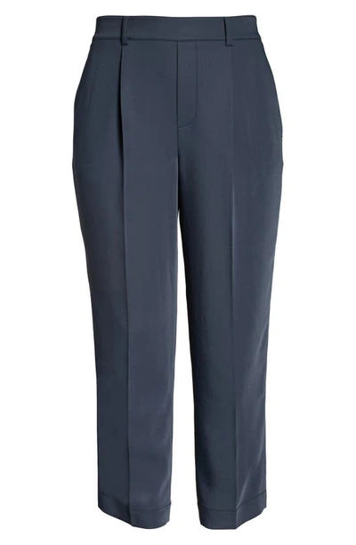 Shop Vince Tapered Pull-on Pants In Dark Tide