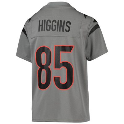 Nike Kids' Youth Tee Higgins Gray Cincinnati Bengals Inverted Team Game  Jersey