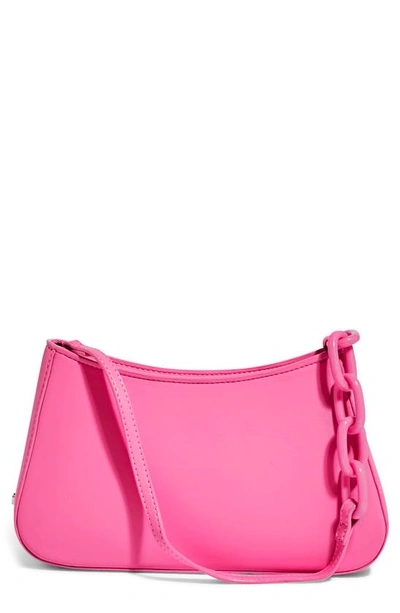Shop House Of Want Newbie Vegan Leather Shoulder Bag In Taffy Pink