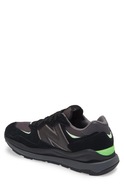 Shop New Balance 57/40 Sneaker In Black/ Vibrant Spring Glo