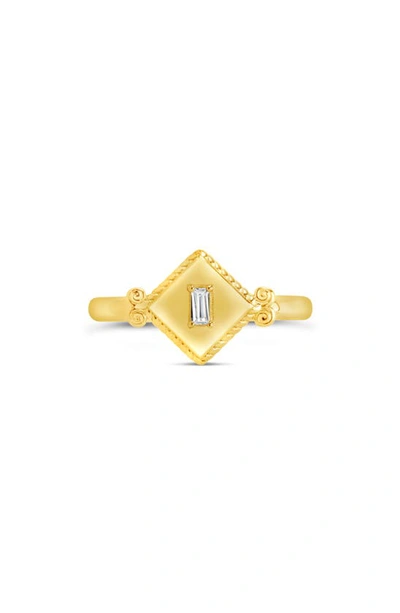 Shop Sterling Forever Artemisia Cubic Zirconia Ring In Gold