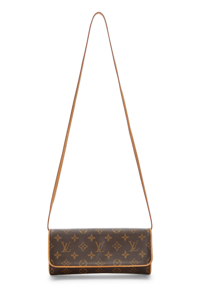 Pre-owned Louis Vuitton Monogram Canvas Pochette Twin Gm