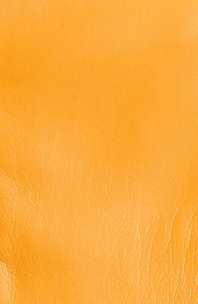 Shop Nanushka Ruffle Faux Leather Tank In Yellow
