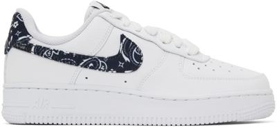 Shop Nike White  Air Force 1 '07 Essential Sneakers In White/black-white-wh