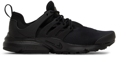 Shop Nike Black Air Presto Sneakers In Black/black-black
