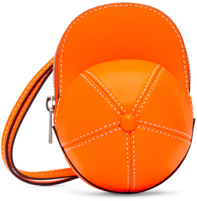 Shop Jw Anderson Orange Nano Cap Bag In 421 Neon Orange
