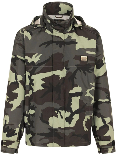 Shop Dolce & Gabbana Camouflage Print Jacket In Multicolore