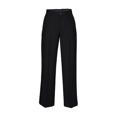 Shop Balenciaga Tuxedo Pants In 100