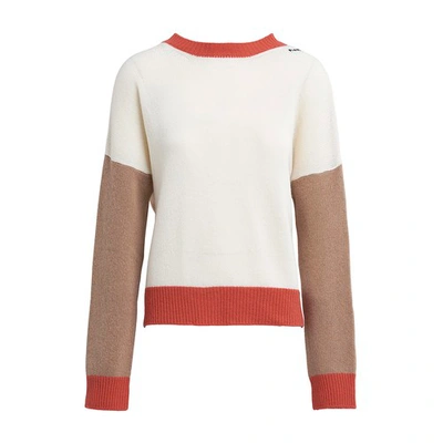 Shop Marni Iconic Cashmere Sweater In Lily White