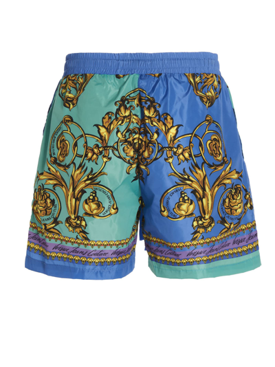 Shop Versace Jeans Couture Shorts In Multicolor