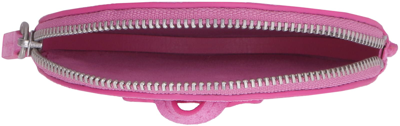 Shop Jacquemus Le Pitchou Logo Leather Wallet In Pink