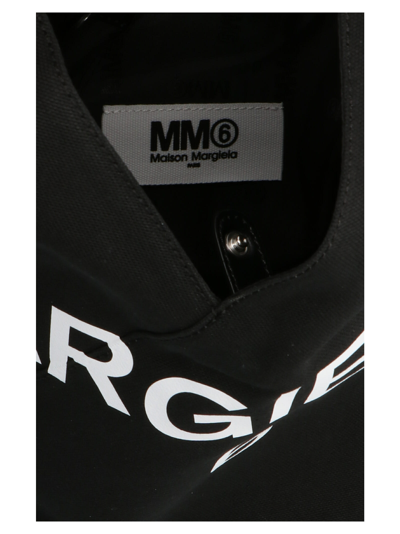 Shop Mm6 Maison Margiela Japanese Bag Bag In Nero Bianco