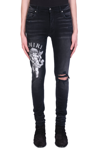 Shop Amiri Jeans In Black Denim