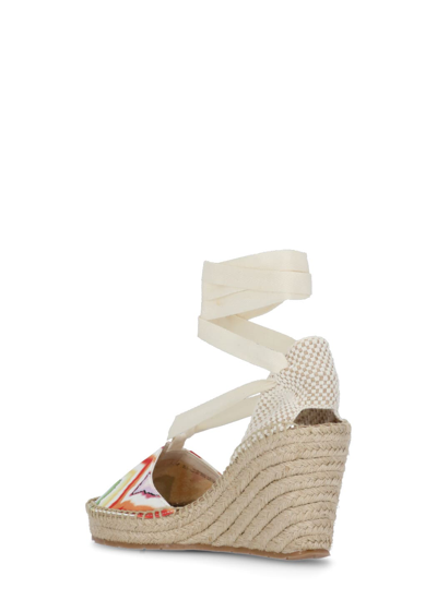Shop Missoni Fabric Sandal In Multicolor