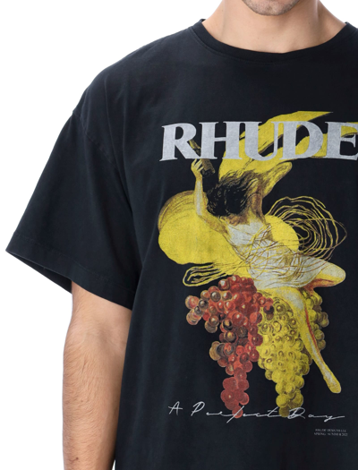 Shop Rhude A Perfect Day Tee In Black