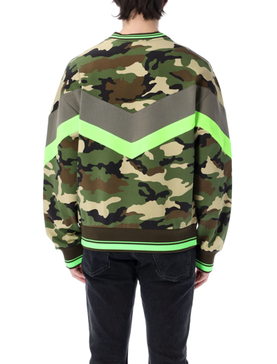 Shop Dolce & Gabbana Camouflage Crewneck Sweatshirt