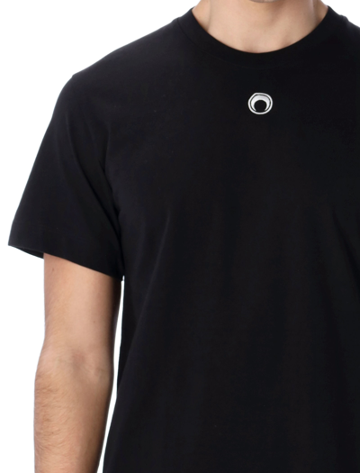 Shop Marine Serre Large Fit T-shirt In Black