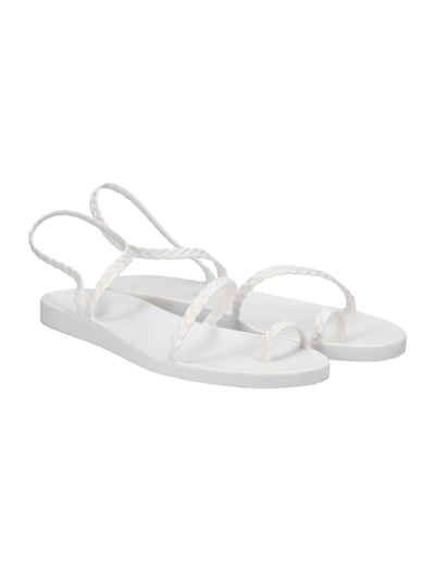 Shop Ancient Greek Sandals Eleftheria Jelly Sandals In White