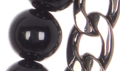 Shop Abound 2-pack Resin Bead & Chain Necklace In Black