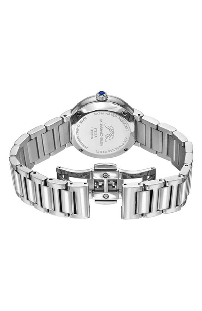 Shop Porsamo Bleu Stella Crystal Bracelet Watch, 32mm In Silver