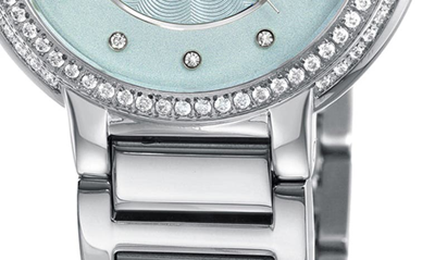 Shop Porsamo Bleu Stella Crystal Bracelet Watch, 32mm In Silver