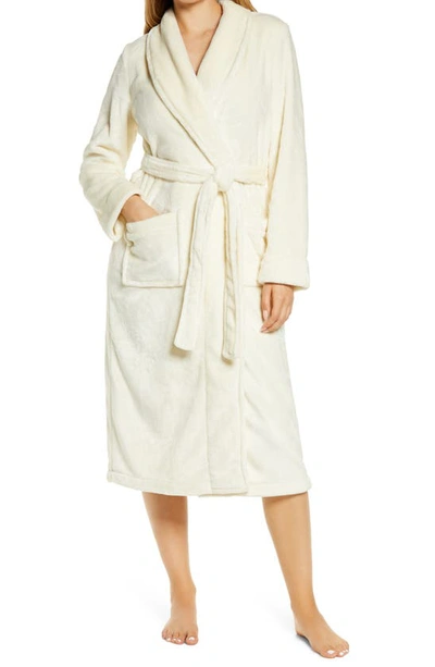 Shop Nordstrom Bliss Plush Robe In Ivory Vanilla