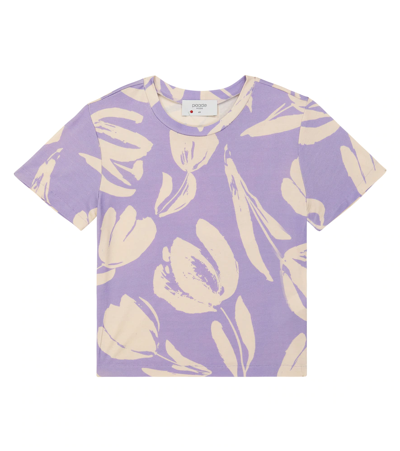 Paade Mode Tulip Floral Jersey T-shirt In Tulip Violet