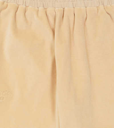 Paade Mode Velvet Jersey Sweatpants In Beige