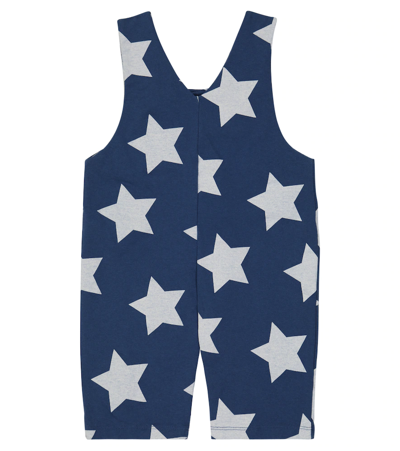 Shop The Animals Observatory Baby Mammoth Cotton Dungarees In Blue