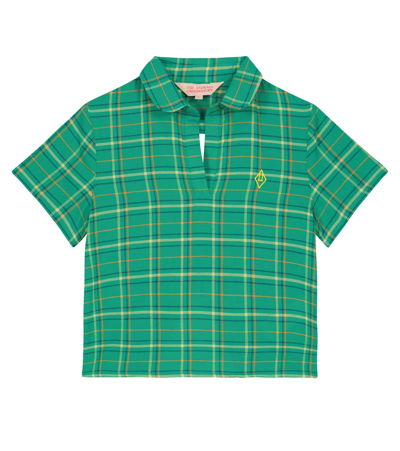 Shop The Animals Observatory Kangaroo Checked Cotton Shirt In Green