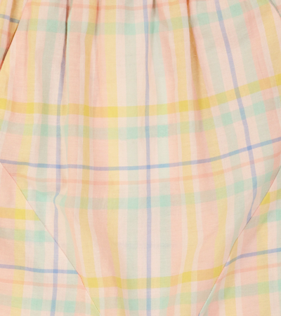 The Animals Observatory Buffalo Checked Cotton Pants In Pink