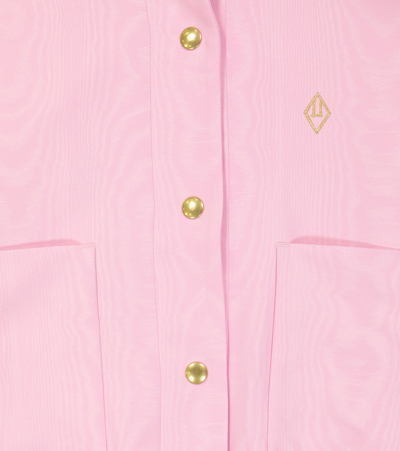 The Animals Observatory Moare Tiger Jacket In Pink