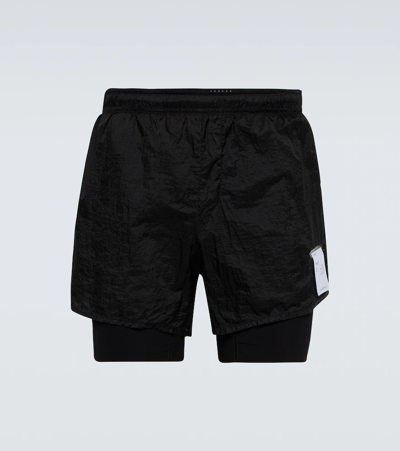 Shop Satisfy Rippy 3" Trail Shorts In Black