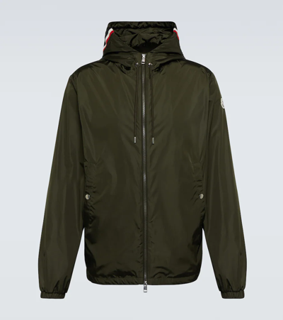Shop Moncler Grimpeurs Hooded Jacket In Dark Green