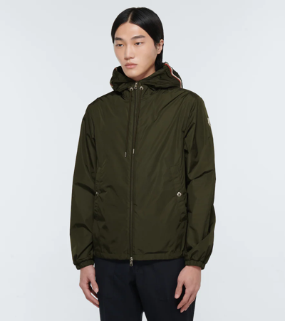 Shop Moncler Grimpeurs Hooded Jacket In Dark Green