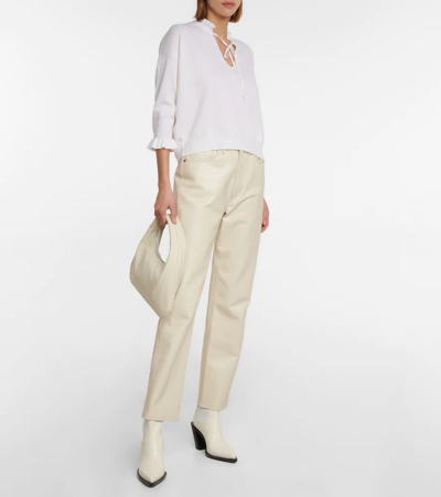 Shop Jardin Des Orangers Wool And Cashmere Sweater In White