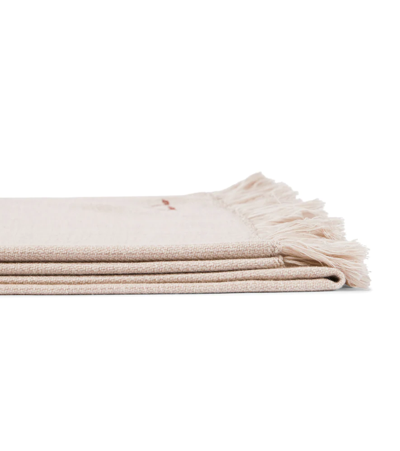 Shop Loro Piana Virgin Wool Blanket In Casha'/natural