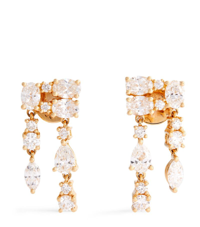 Shop Anita Ko Yellow Gold And Diamond Maya Earrings