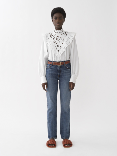 Shop Chloé Slim Denim Jeans Blue Size 25 100% Cotton