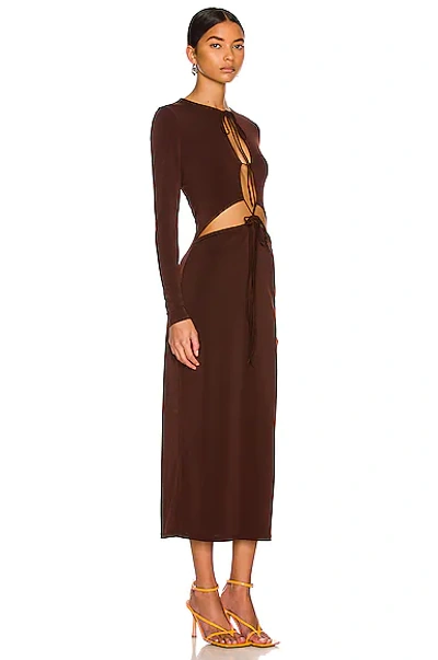 Shop Aya Muse Perugia Dress In Brown