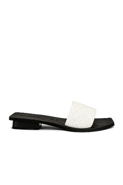 Shop St Agni Edi Woven One Strap Slide In White